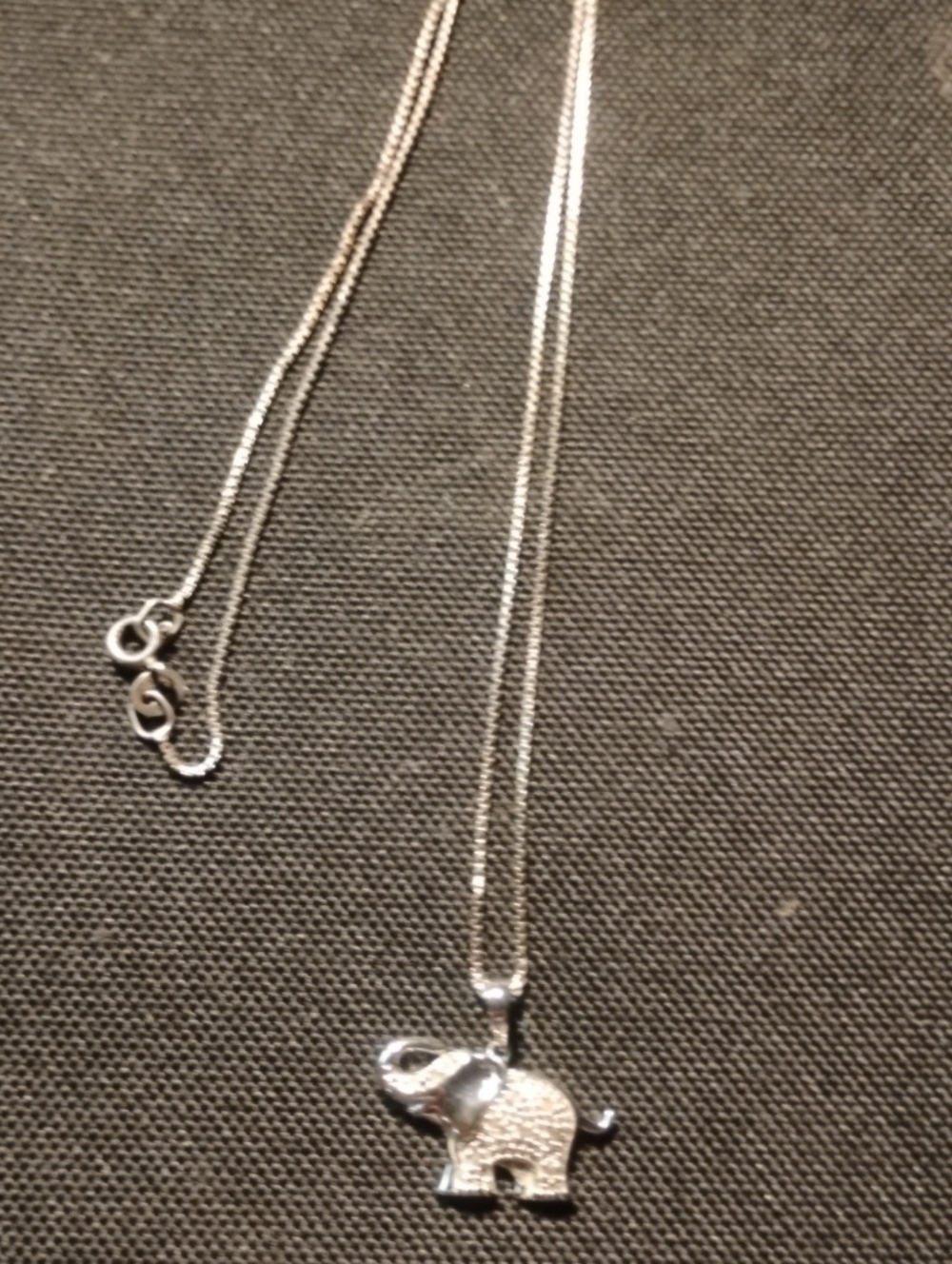 Silver 925 Elephant Pendant Necklace - Women Jewelry